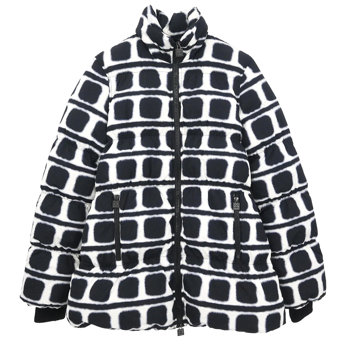 Chanel 2007 Sport Line Zip Up Jacket Black #36