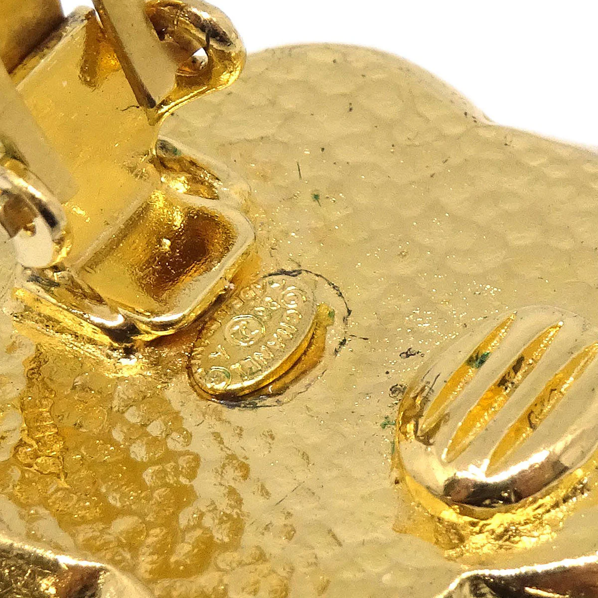 Chanel Flower Clip-On Earrings Gold 96A - Image 4