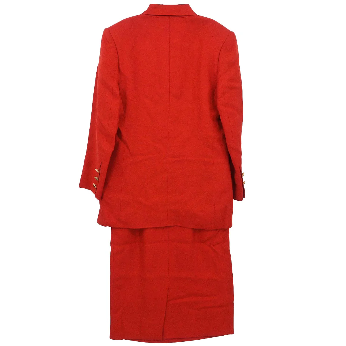 Hermes Setup Suit Jacket Skirt Red #36 - Image 2