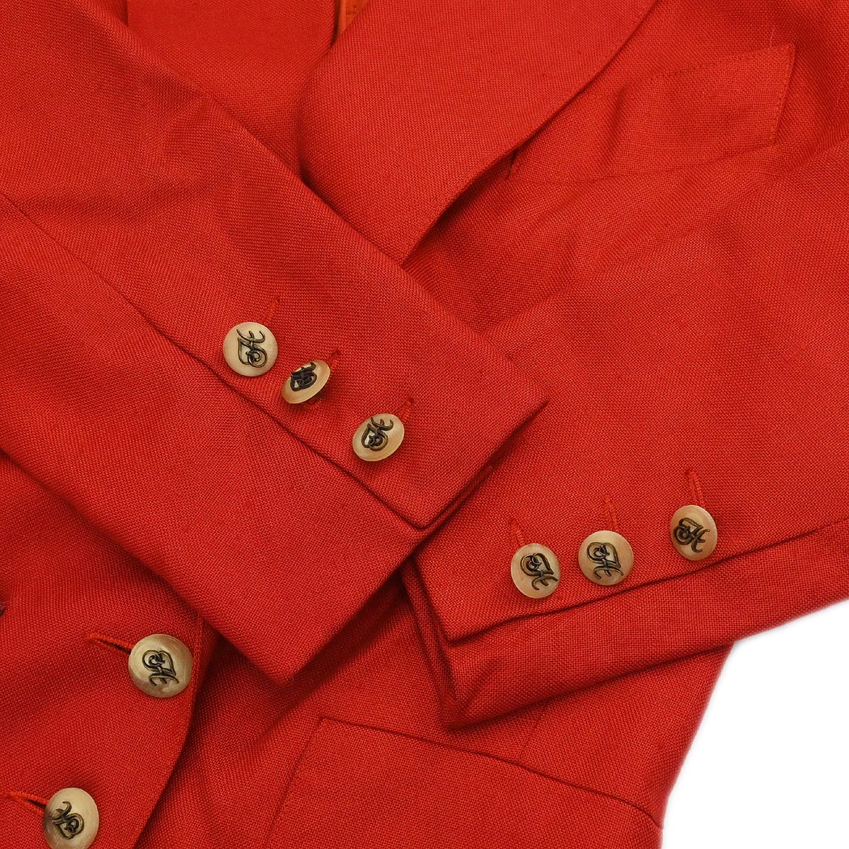 Hermes Setup Suit Jacket Skirt Red #36 - Image 4