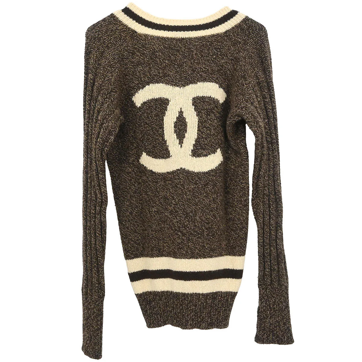 Chanel Sweater Top Brown - Image 2