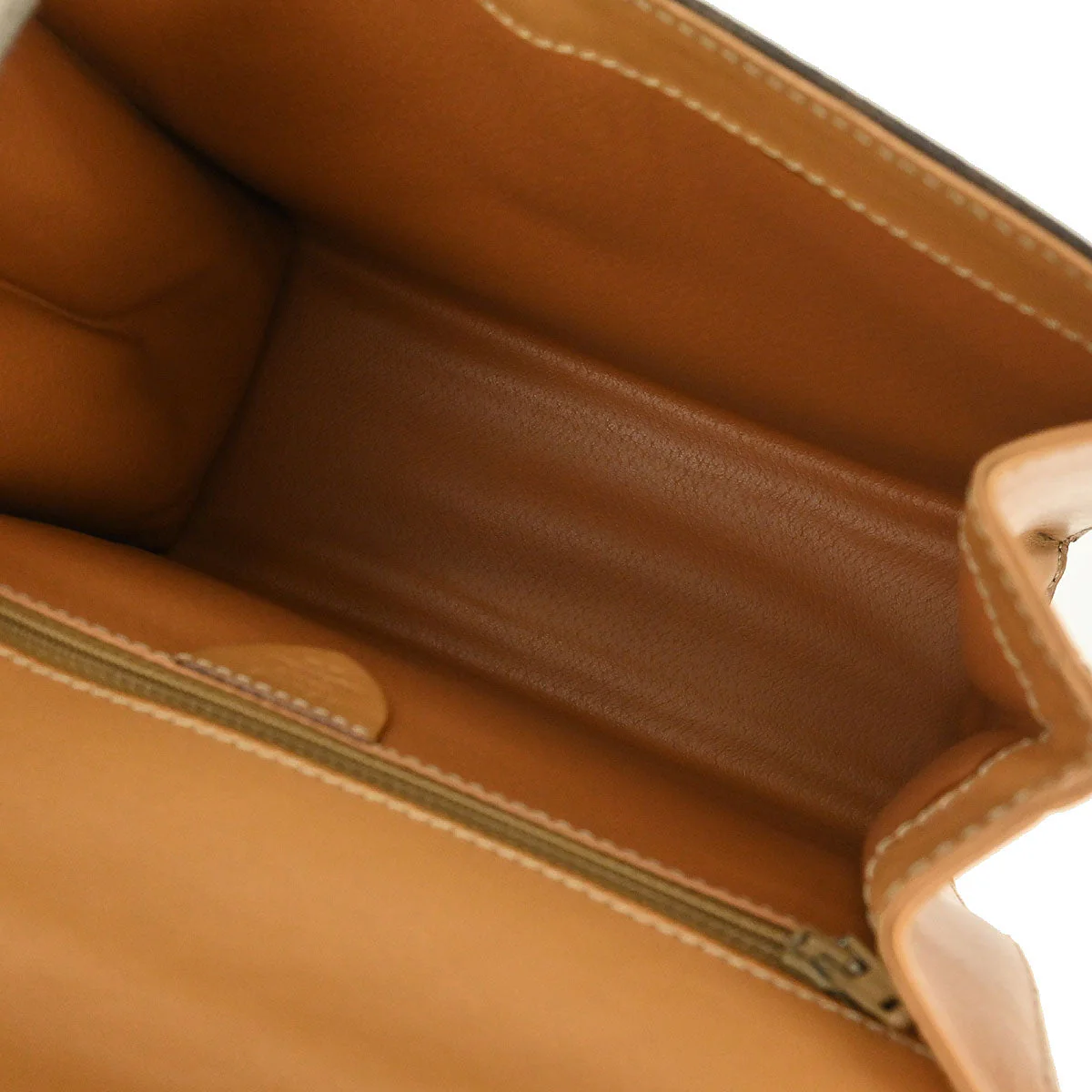 Celine Brown Macadam Shoulder Handbag - Image 8