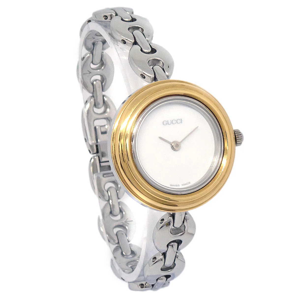 Gucci 11/12.2L Change Bezel Chameleon Quartz Watch SS - Image 2