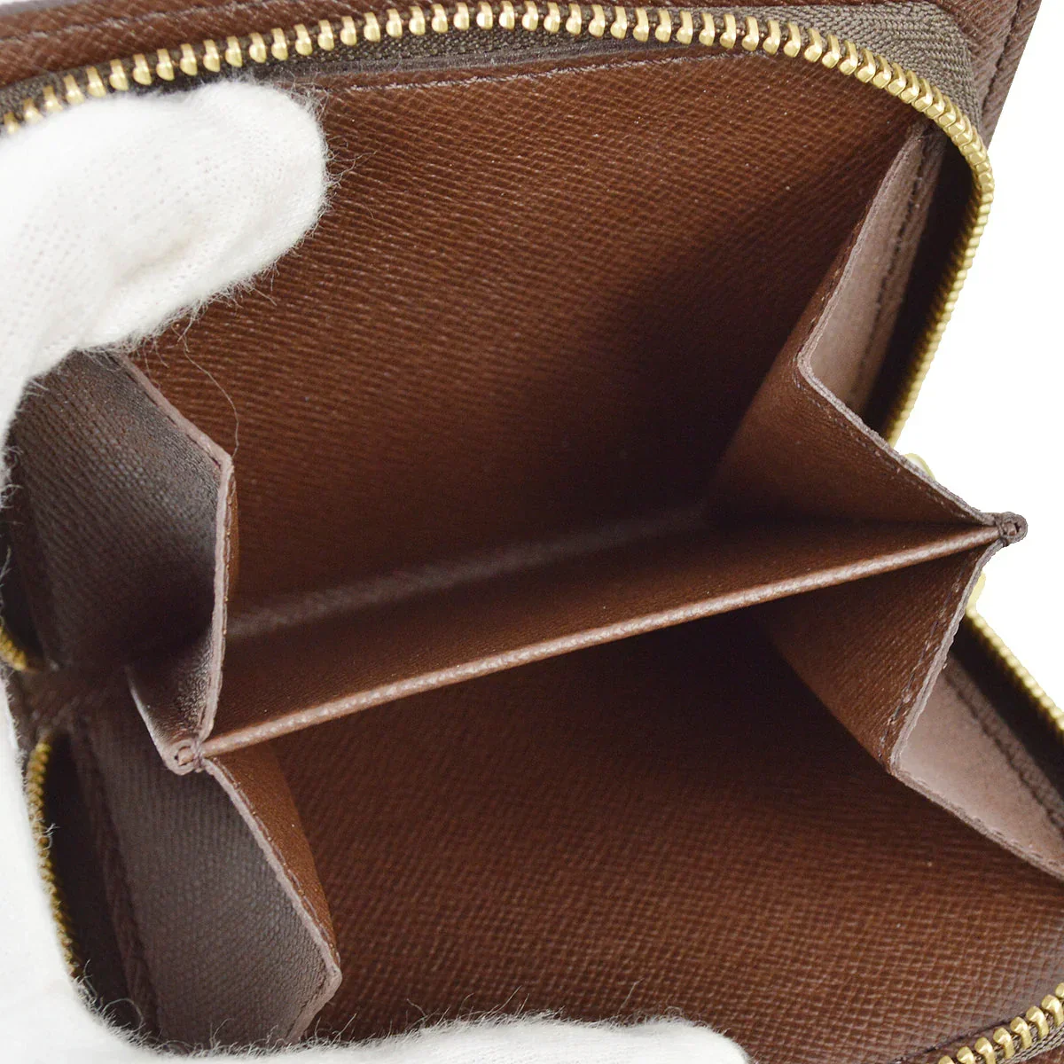 Louis Vuitton 2003 Damier Compact Zip Wallet N61668 - Image 6