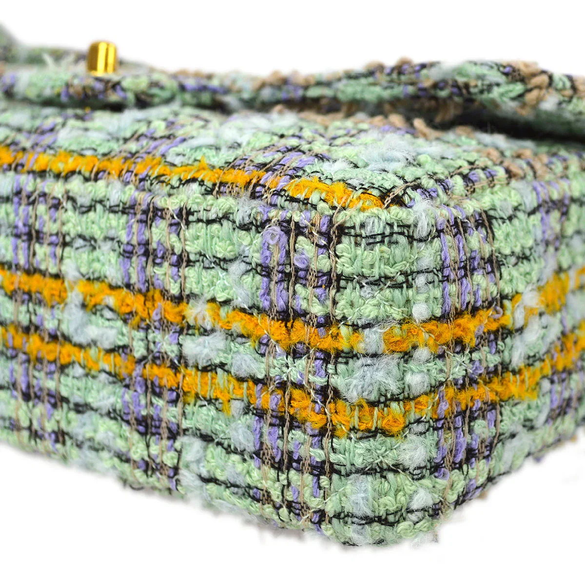 Chanel * 1991-1994 Light Blue Tweed Classic Flap Handbag Set - Image 3