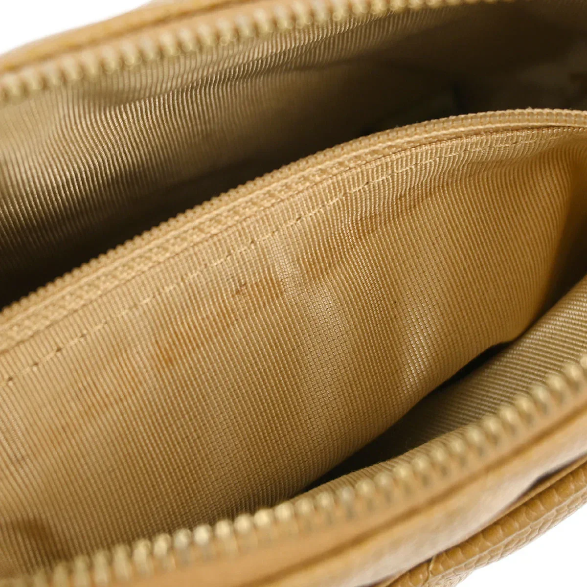 Chanel Beige Caviar Shoulder Bag - Image 10