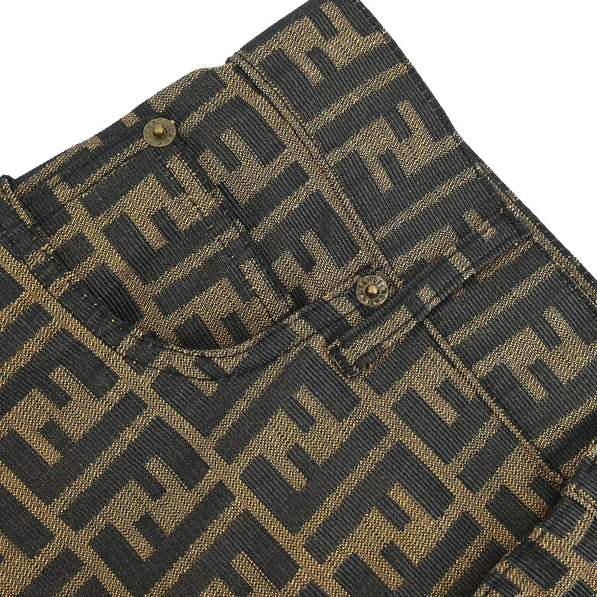Fendi Zucca Skirt Brown #42 - Image 4