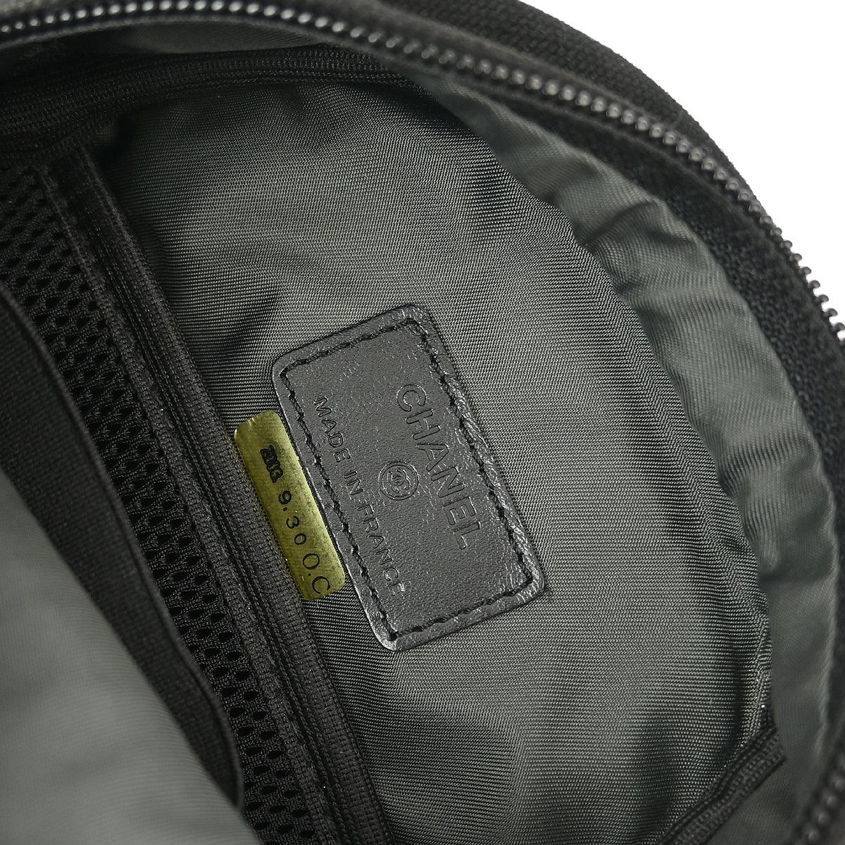Chanel Black Green Sport Line Bum Shoulder Bag - Image 9
