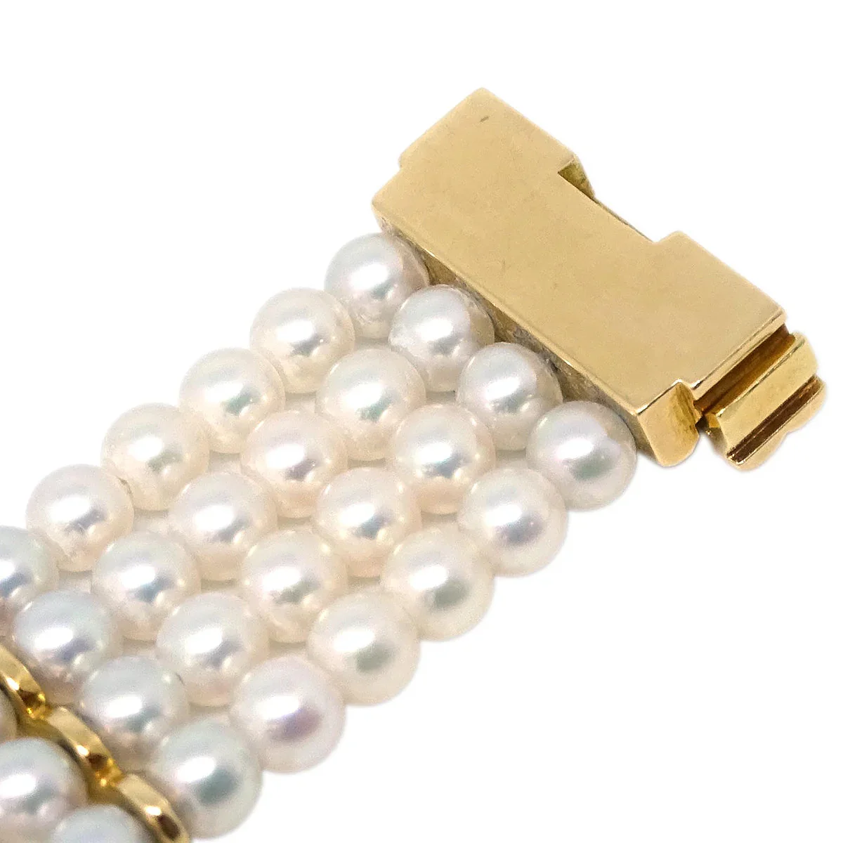 Van Cleef & Arpels Fantasy Round Quartz Watch 18KYG Artificial Pearl - Image 6