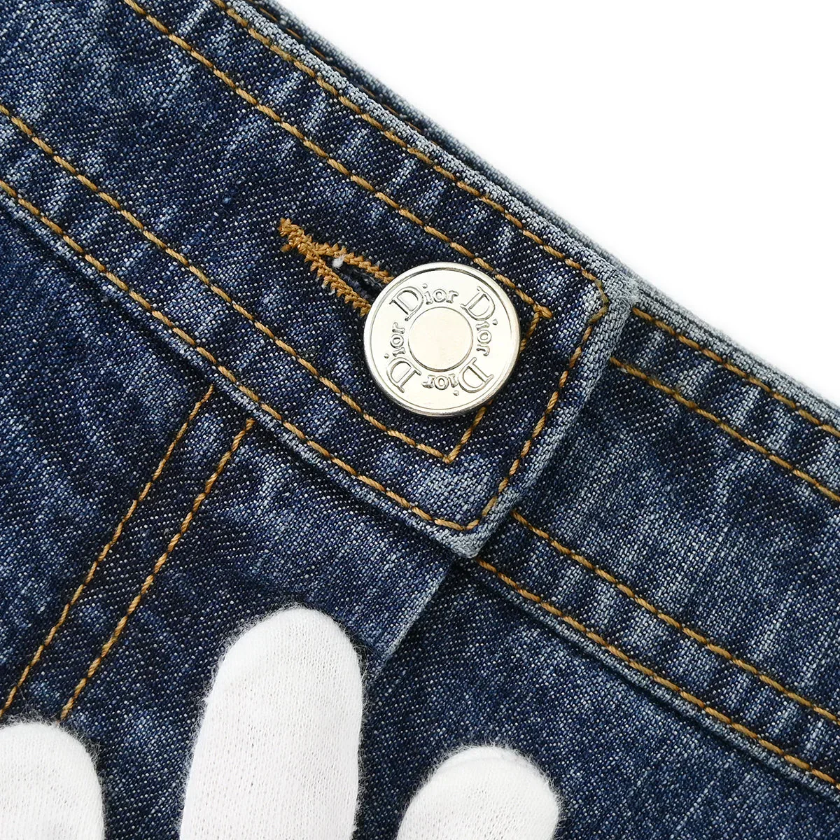 Christian Dior Skirt Blue Denim - Image 5