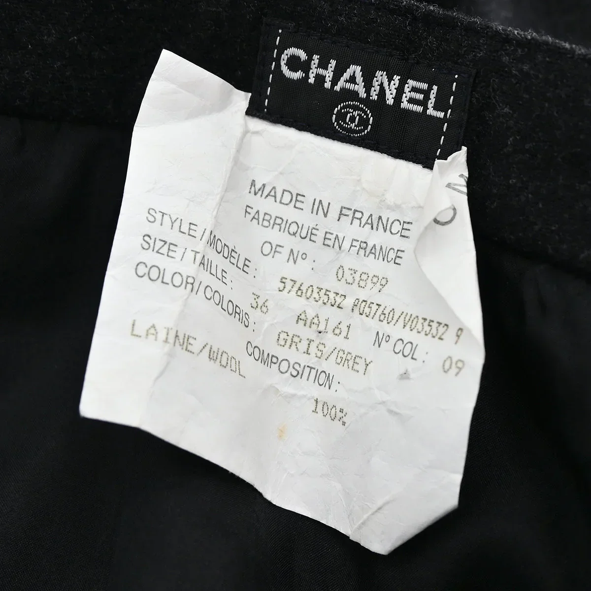 Chanel Long Pants Gray 03899 #36 - Image 9