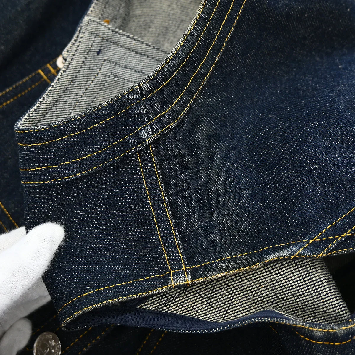 Chanel Sleeveless Vest Denim Jacket Indigo - Image 7