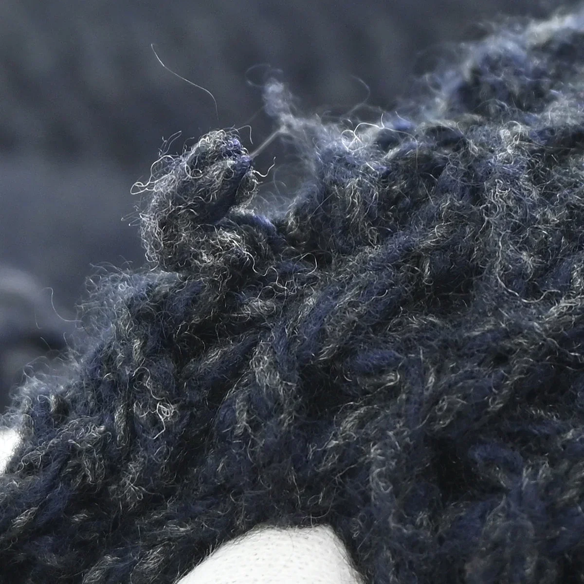 Chanel 2009 Sweater Knit Top Navy #36 - Image 9