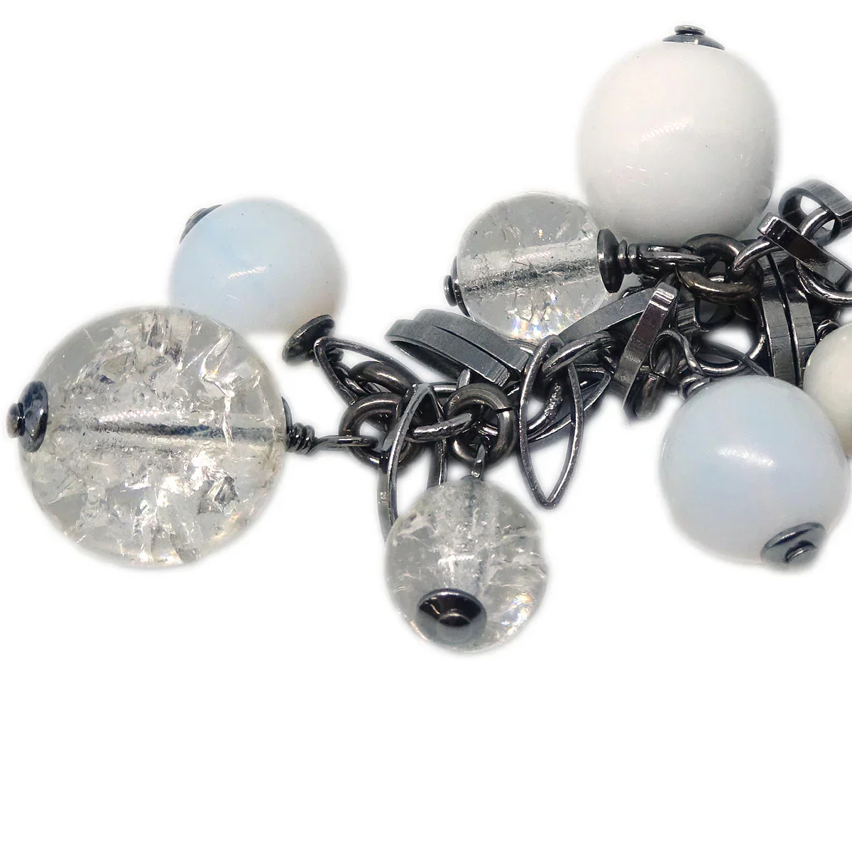 Chanel Acrylic Dangle Piercing Earrings Clip-On 07A - Image 3