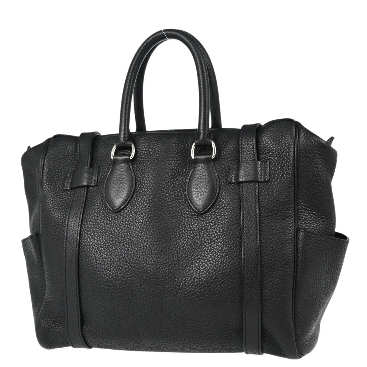 Hermes 2008 Black Taurillon Clemence Pursangle 31 Handbag - Image 2