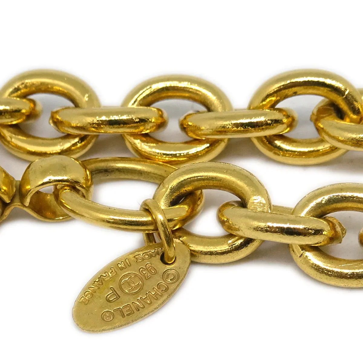 Chanel Gold Medallion Chain Pendant Necklace 93P - Image 4