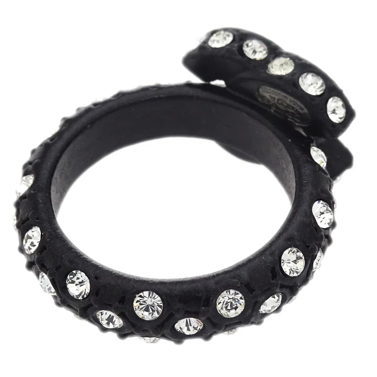 Chanel Ring Black Rhinestone #54 #14 02A - Image 2