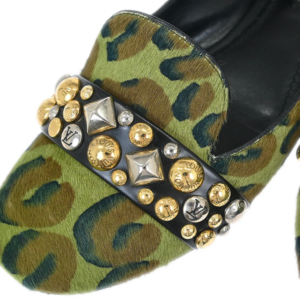 Louis Vuitton 2013 Pony Hair Leopard Print Opera Shoes #36.5 - Image 5