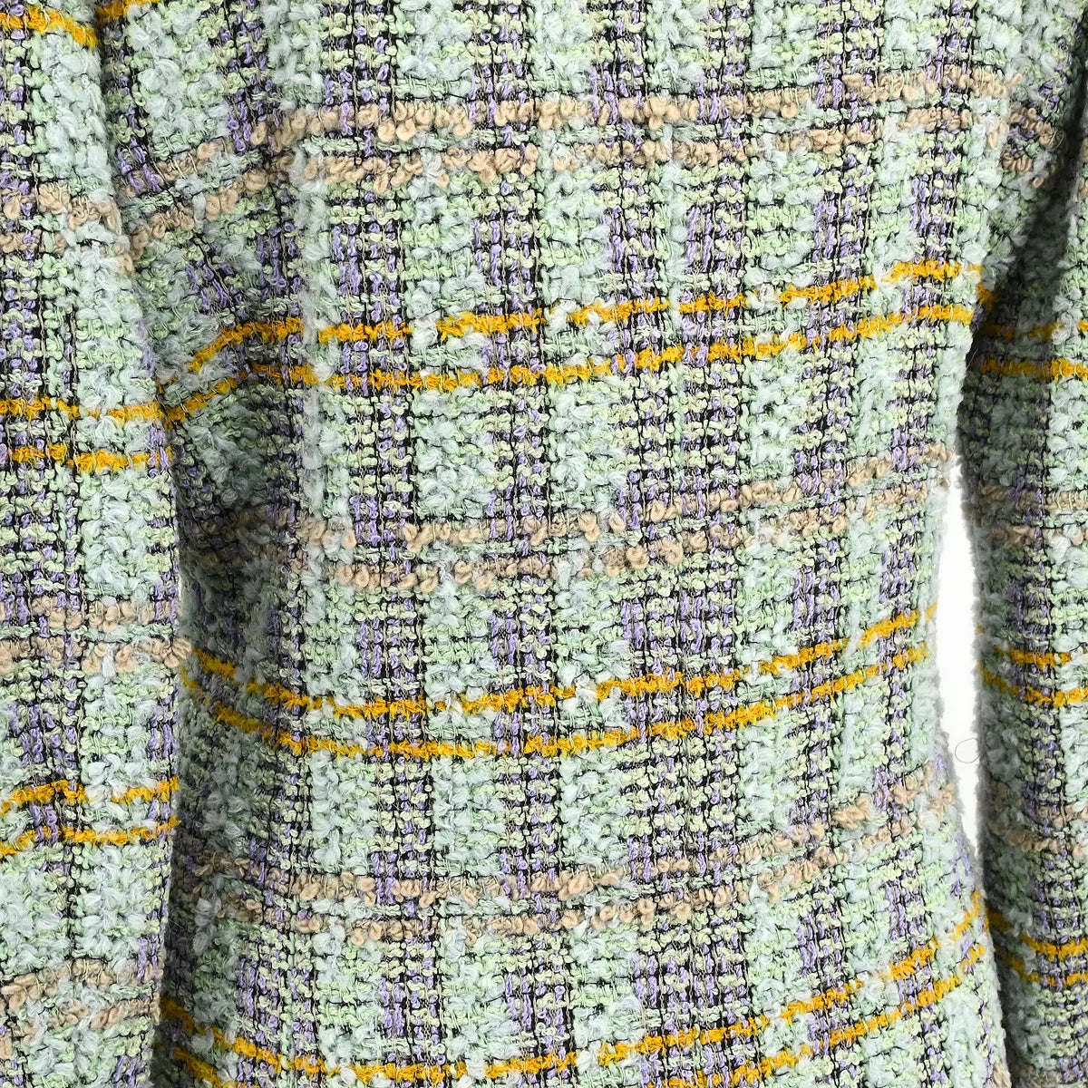 Chanel 1994 Single Breasted Jacket Light Green #38 - Image 3