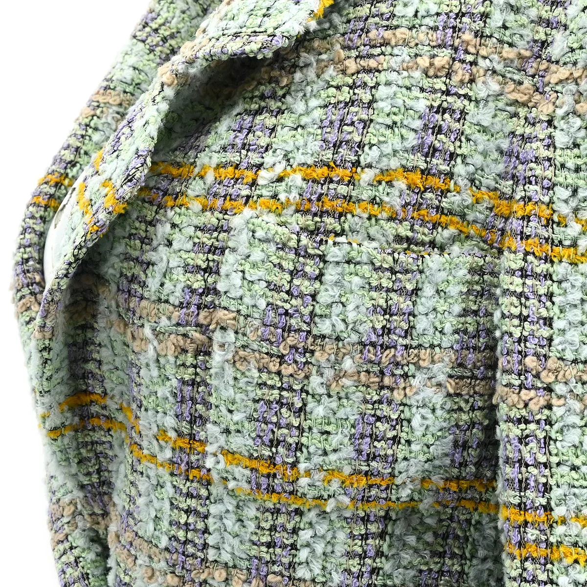 Chanel 1994 Single Breasted Jacket Light Green #38 - Image 4