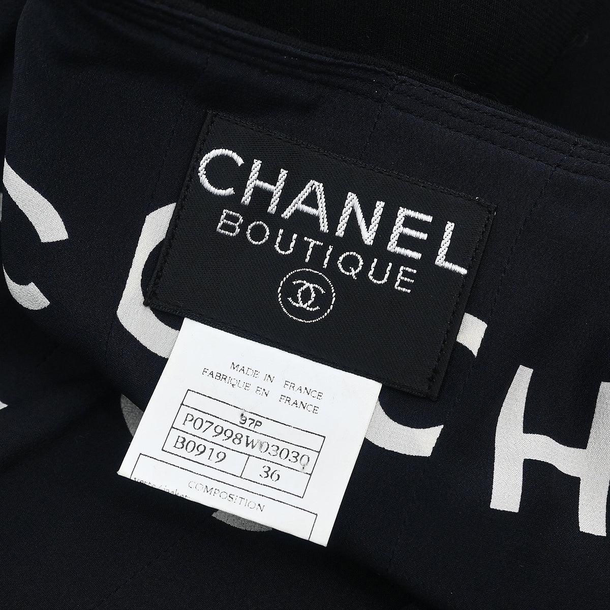 Chanel 1997 Coat Black #36 - Image 8