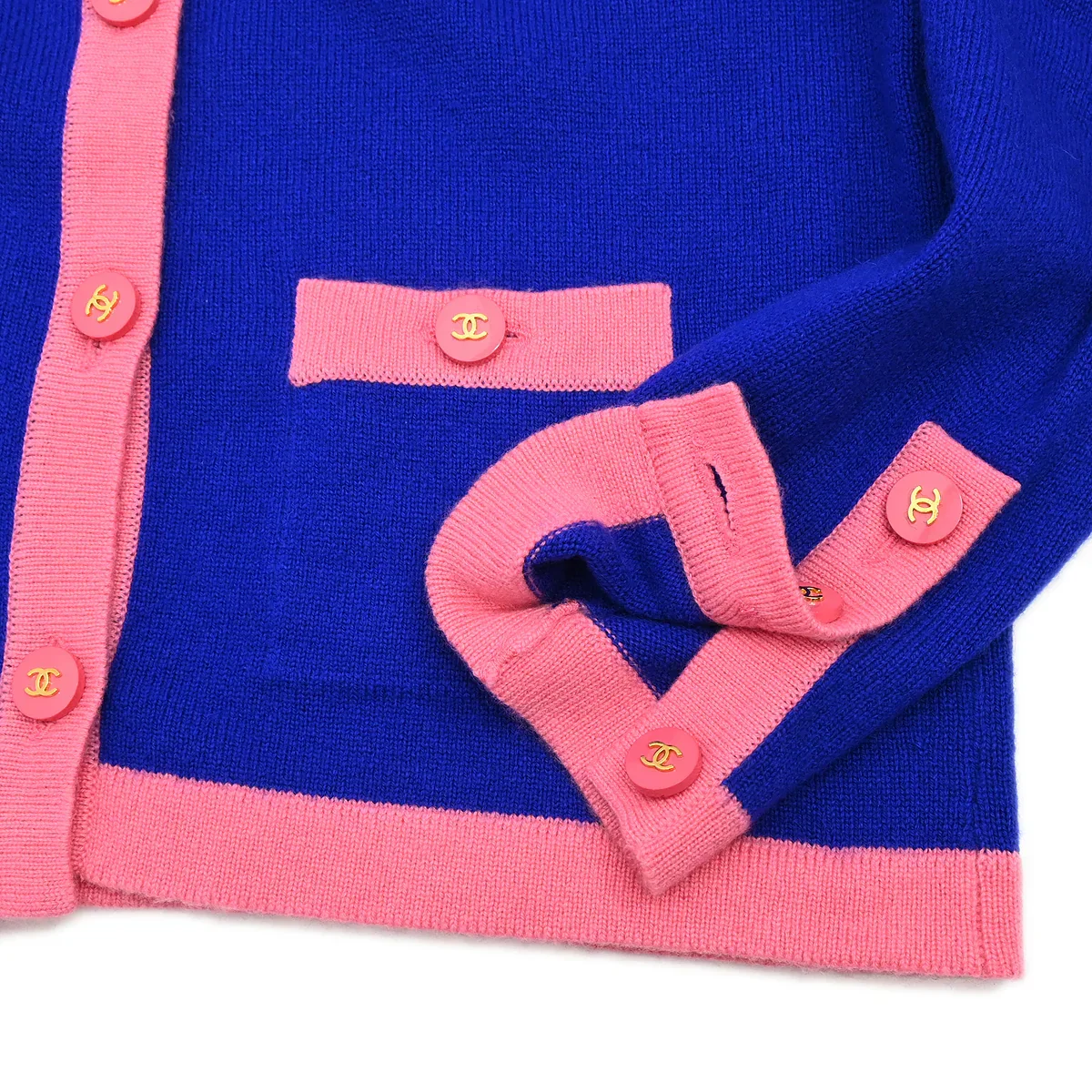 Chanel 1995 Cardigan Blue #44 - Image 6