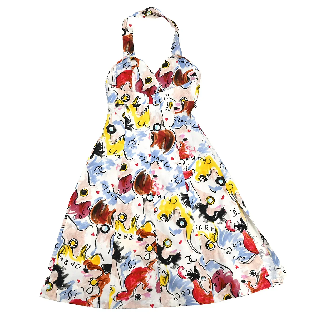 Chanel 1995 Sleeveless Dress White #38 - Image 2