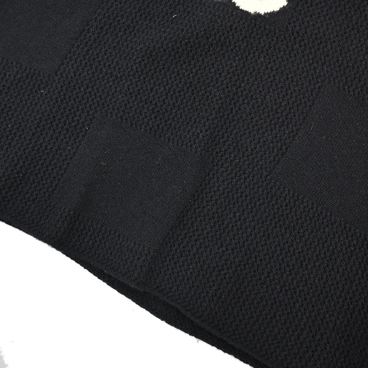 Chanel 2001 Short Sleeve Sweater Knit Top Black #40 - Image 3