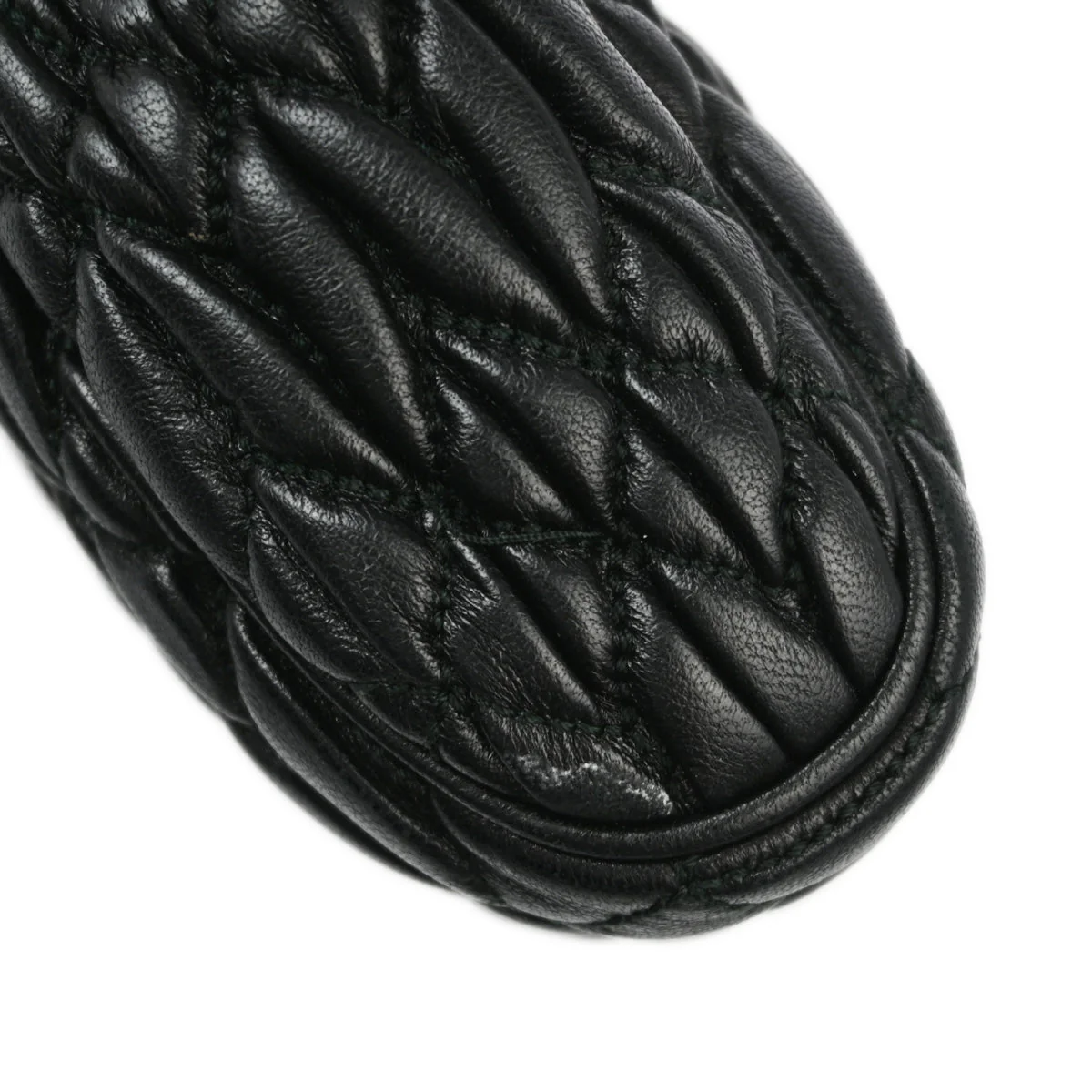 Miu Miu Black Lambskin Matelasse Shoulder Bag 194 - Image 6