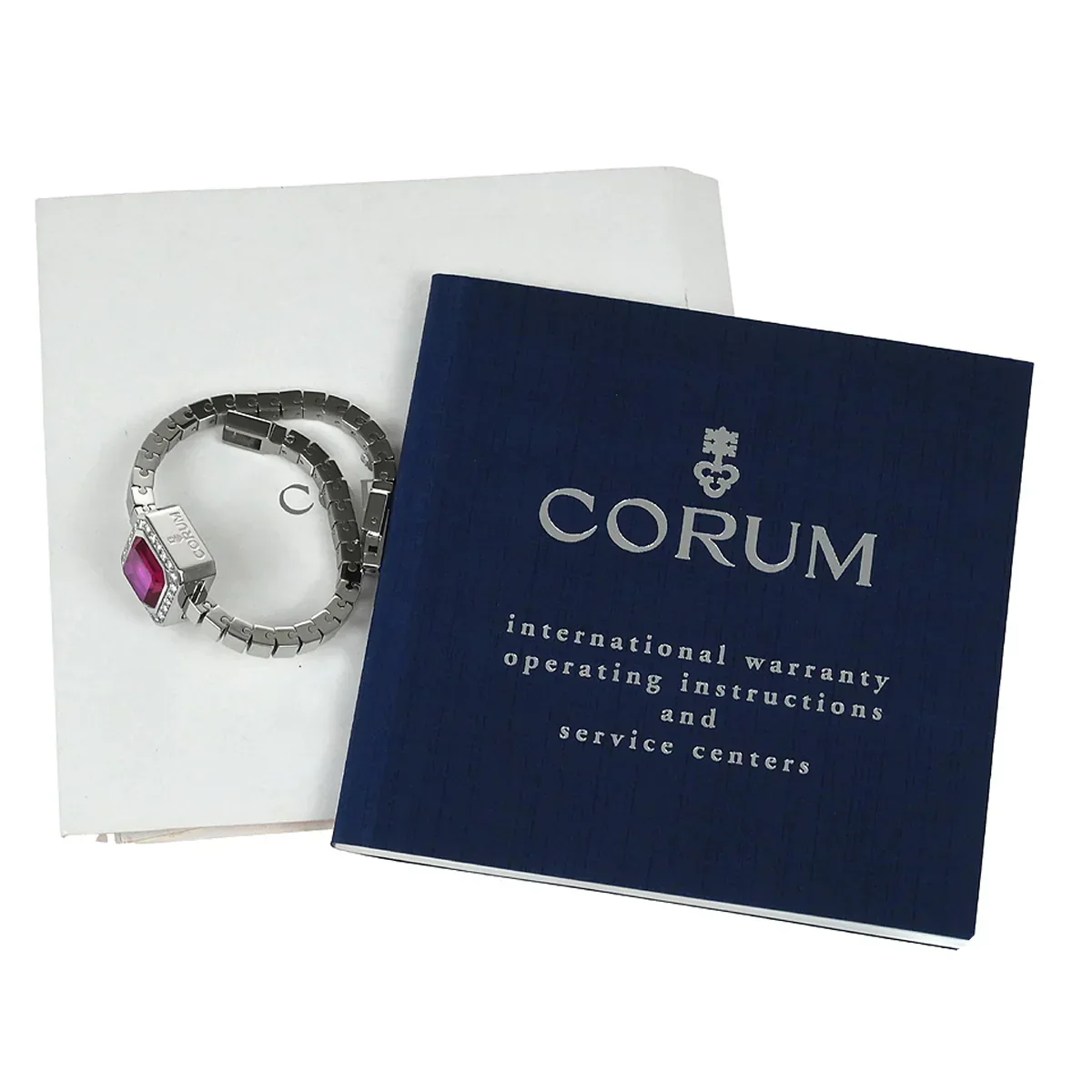 Corum Sugar Cube Ref.137.424.47 Quartz Watch SS Diamond - Image 8