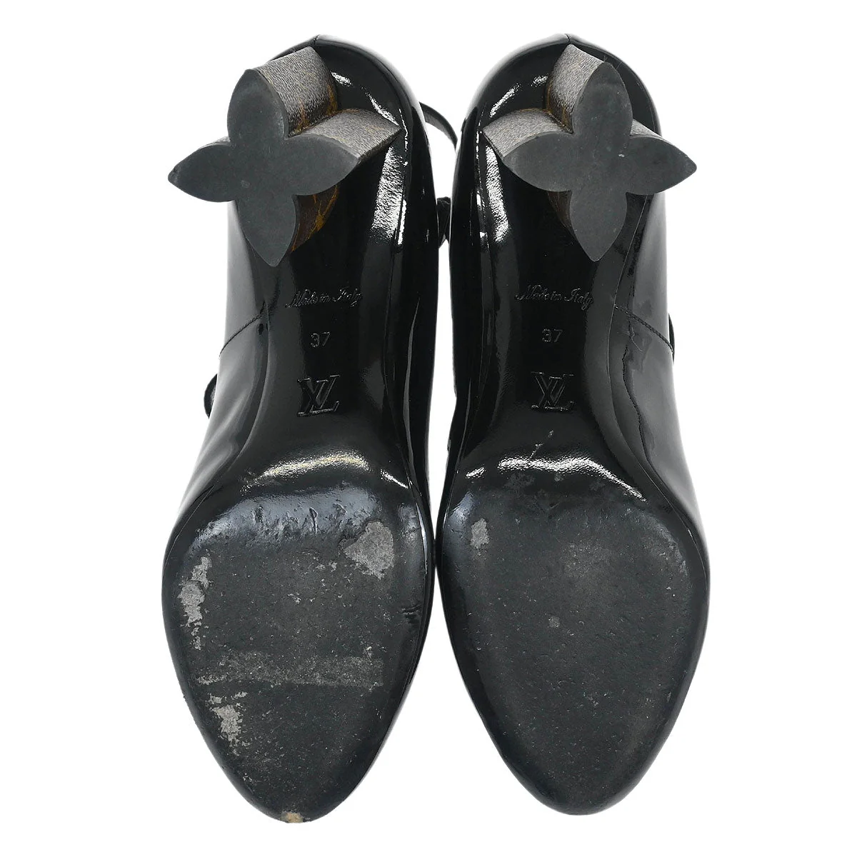 Louis Vuitton 2018 Black Patent Leather Pumps Shoes #37 - Image 4