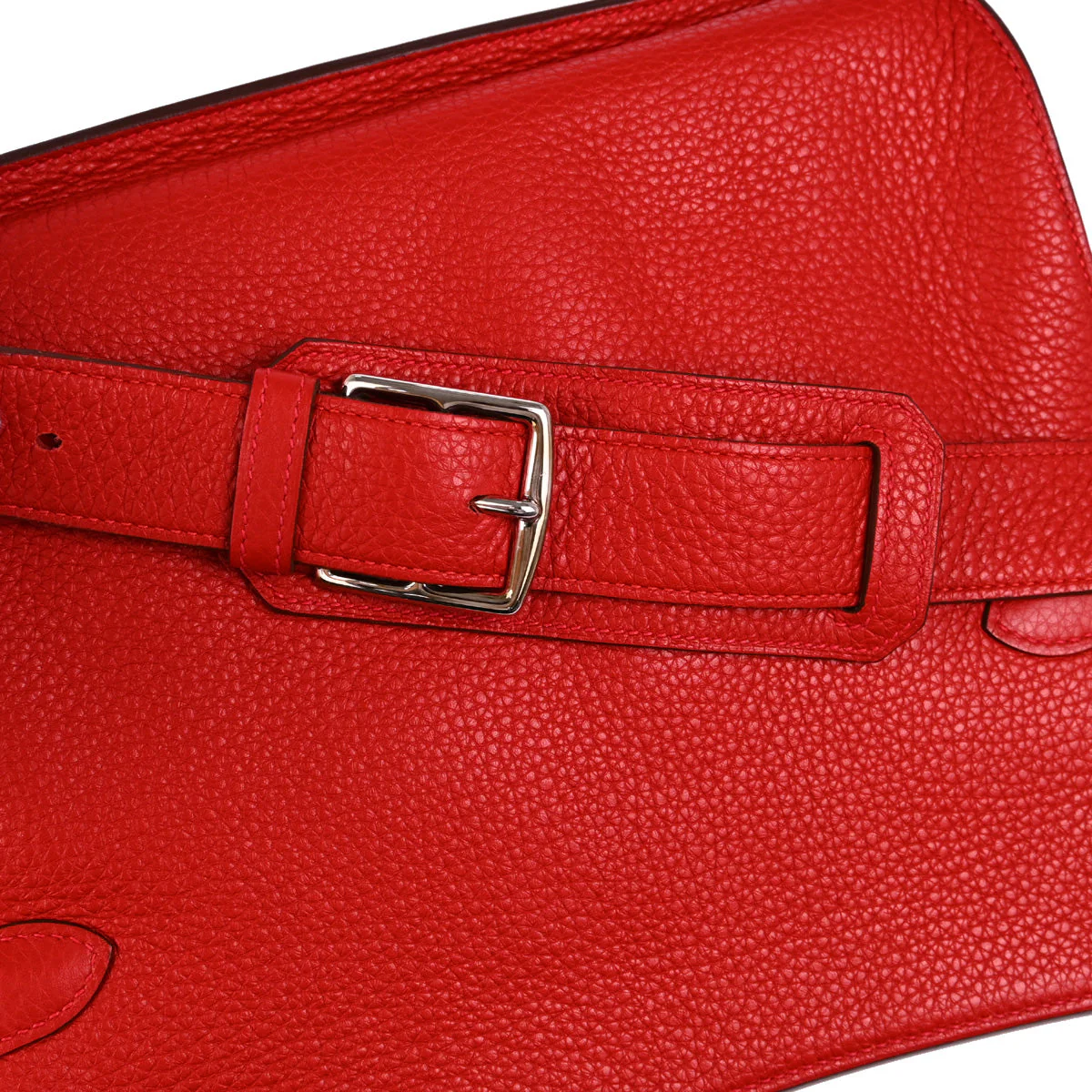 Hermes 2013 Red Taurillon Clemence Jypsiere 31 Shoulder Bag - Image 7