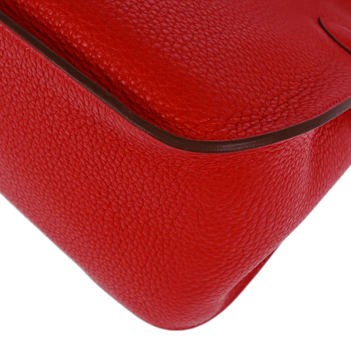 Hermes 2013 Red Taurillon Clemence Jypsiere 31 Shoulder Bag - Image 9