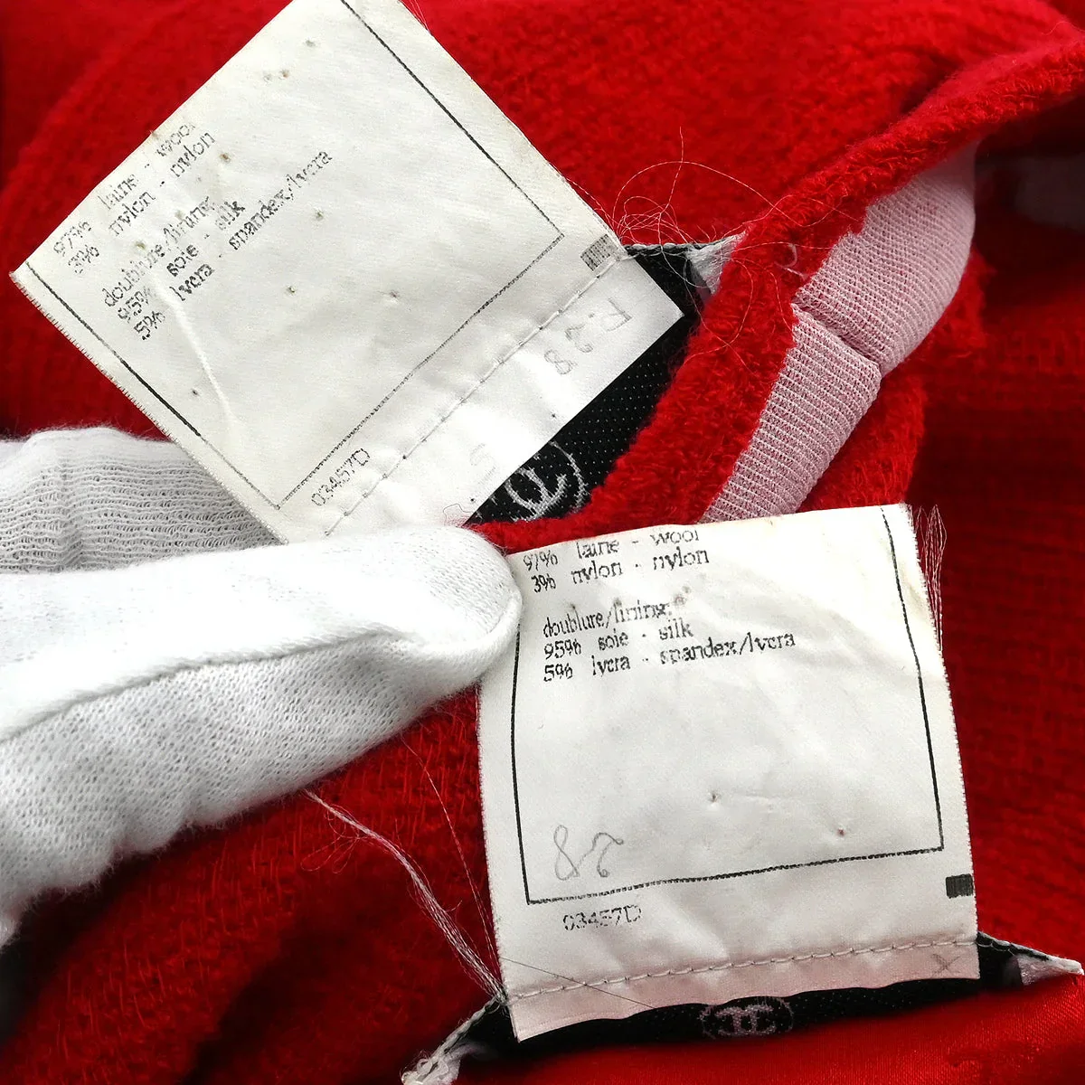 Chanel 1995 Setup Suit Jacket Dress Red #40 - Image 11