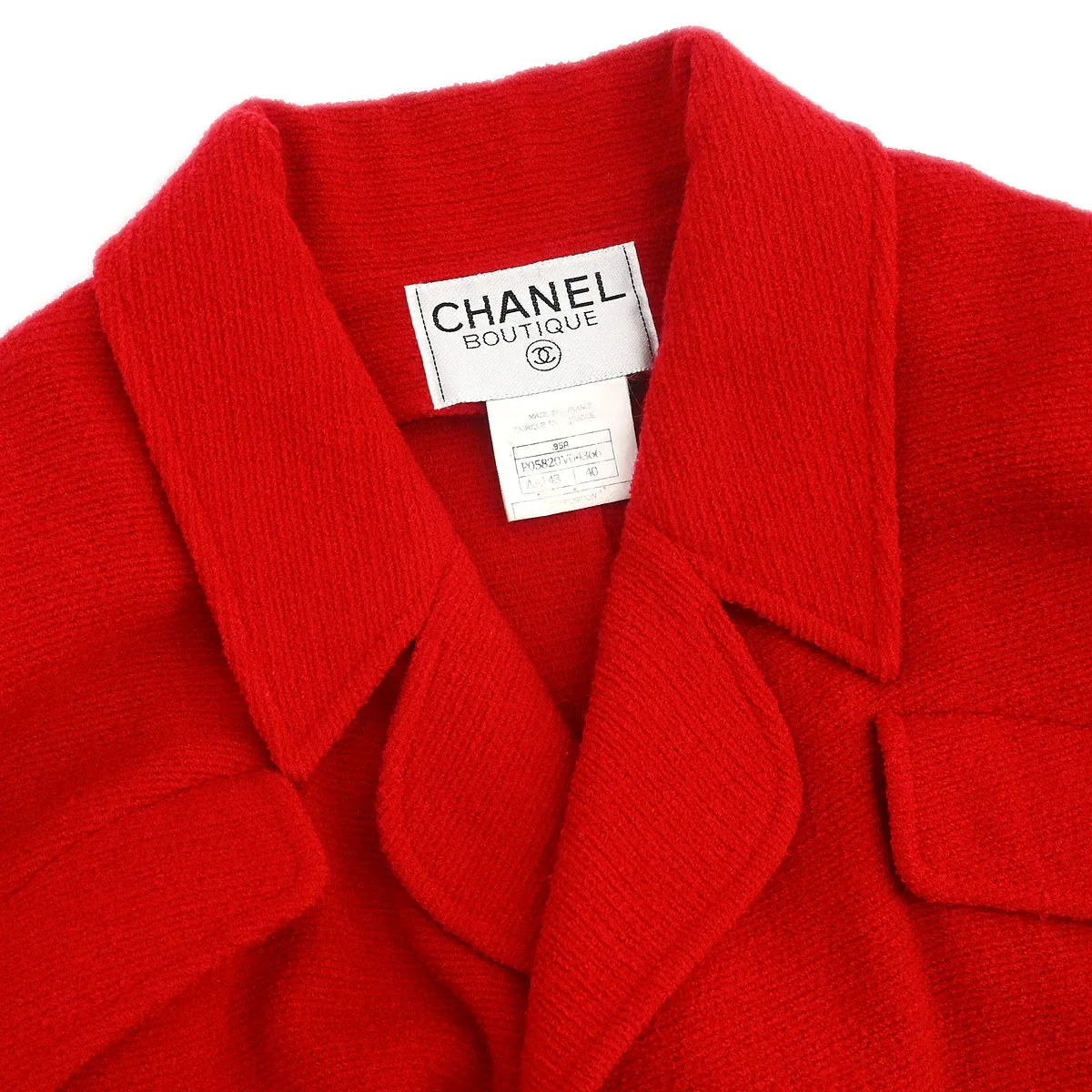 Chanel 1995 Setup Suit Jacket Dress Red #40 - Image 6