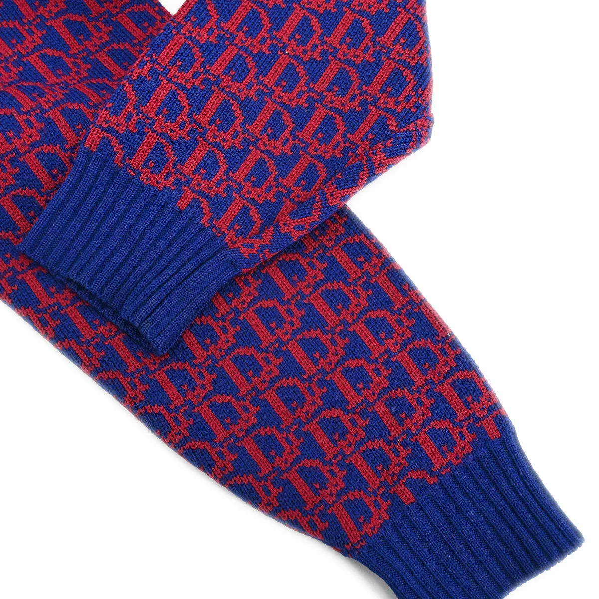 Christian Dior Trotter Sweater Navy Red #L - Image 4