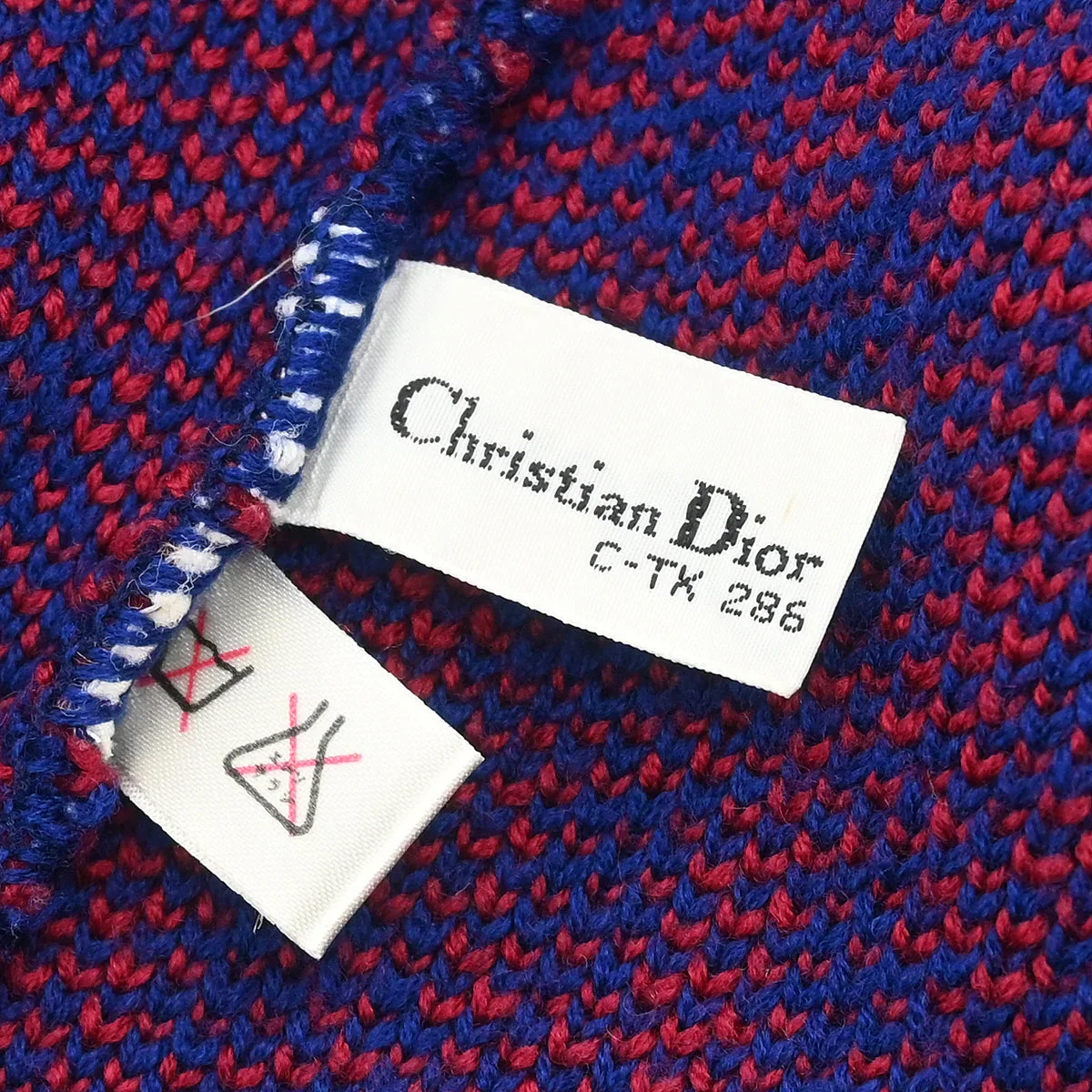 Christian Dior Trotter Sweater Navy Red #L - Image 9
