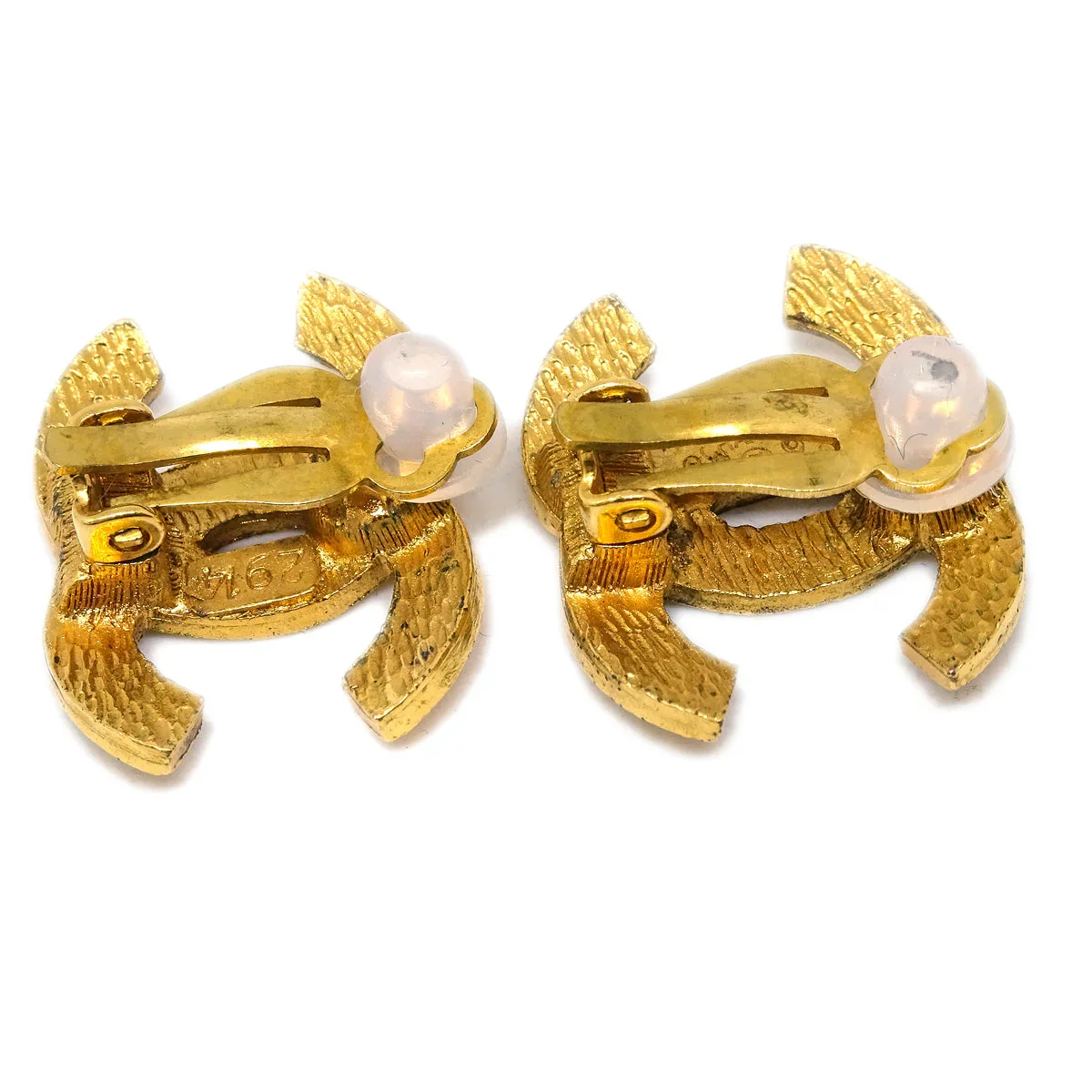 Chanel Gold CC Earrings Clip-On 29/2914 - Image 3