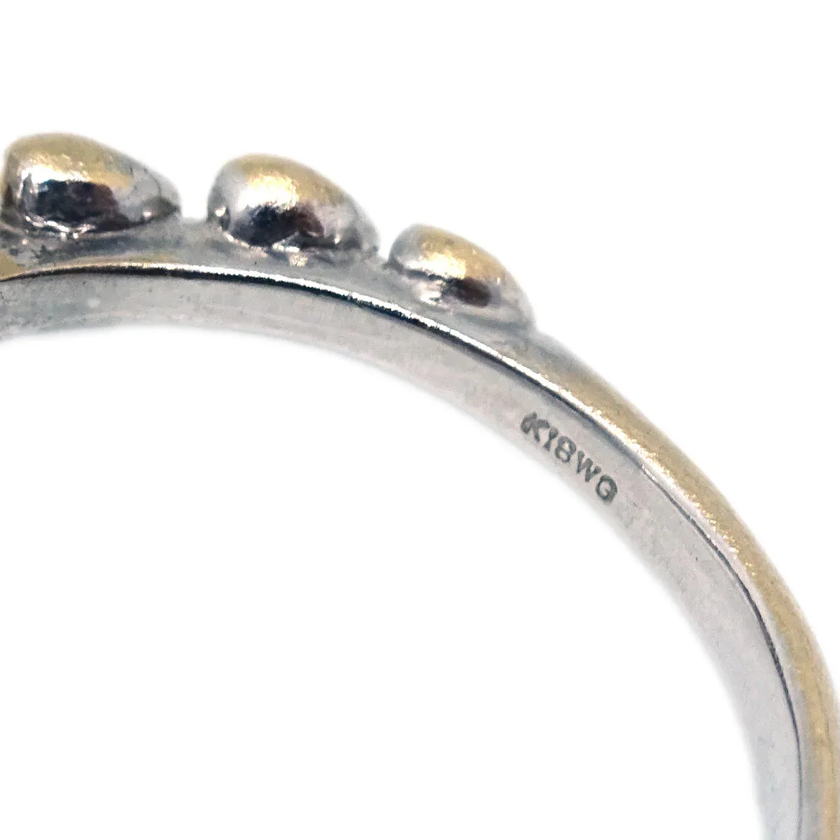 Ring 18KWG Black Diamond Silver #55 - Image 4