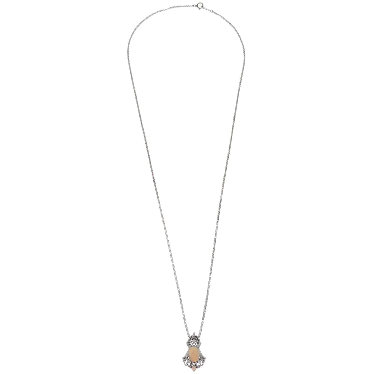 Pendant Necklace PT850 Opal Diamond - Image 2