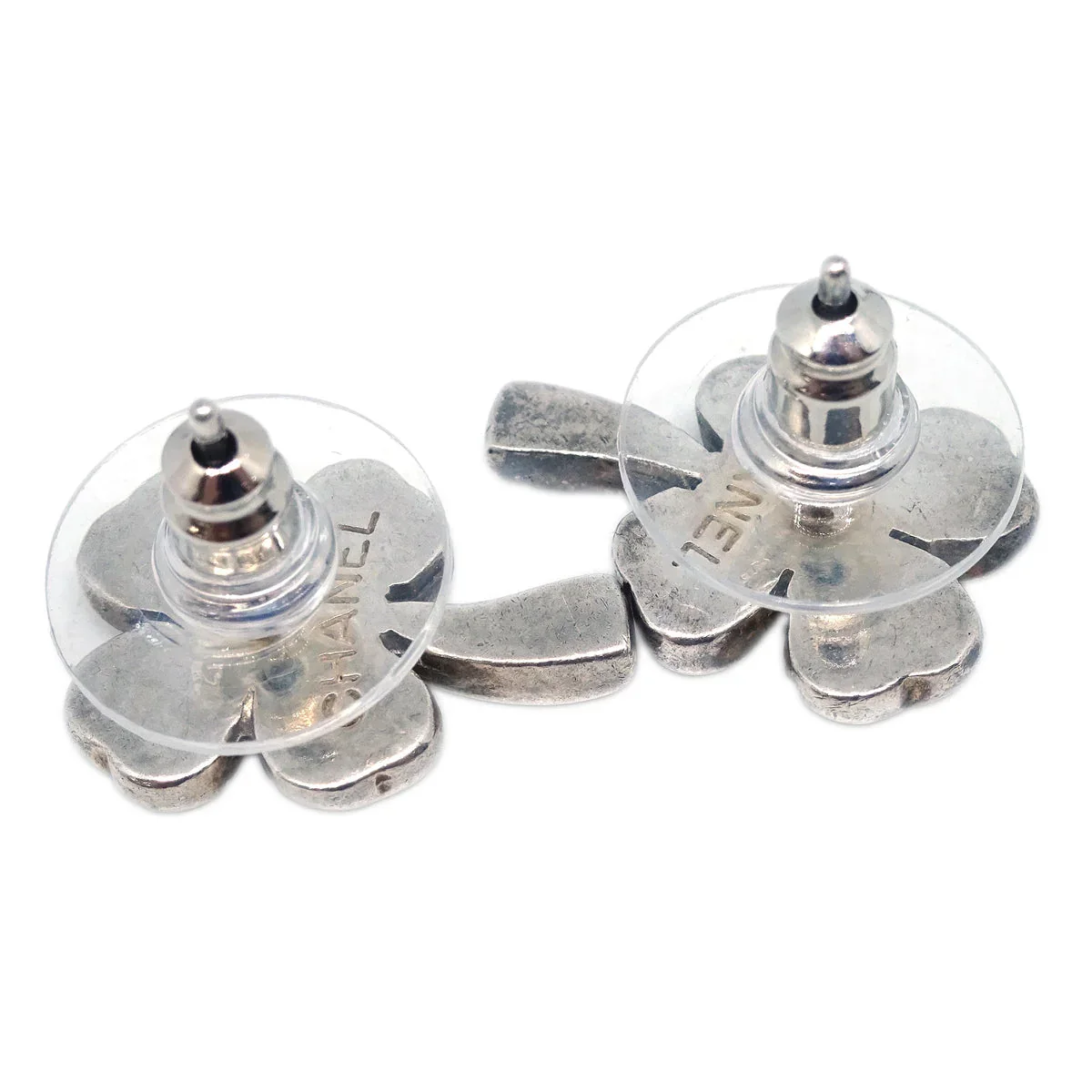 Chanel Clover Piercing Earrings SV925 - Image 3