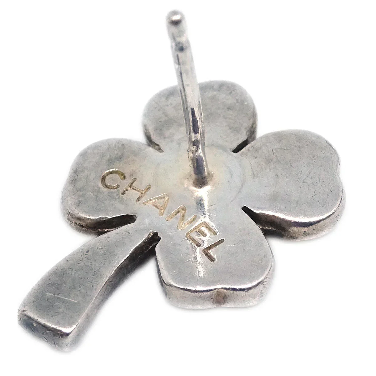 Chanel Clover Piercing Earrings SV925 - Image 4