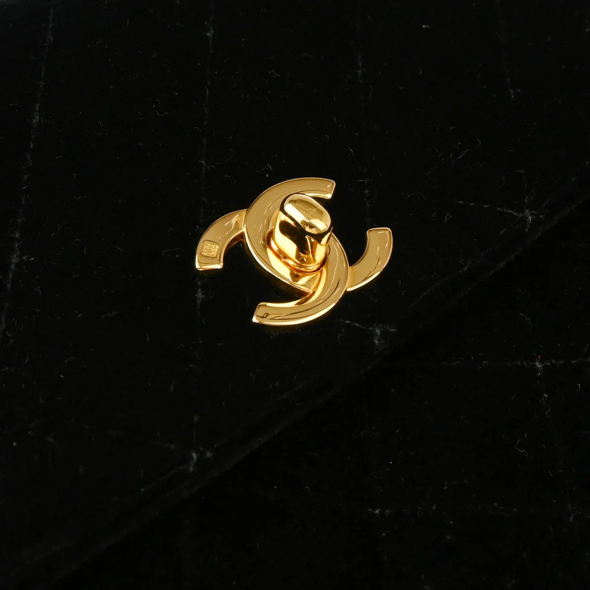 Chanel 1996-1997 Black Velvet Kelly Handbag - Image 6