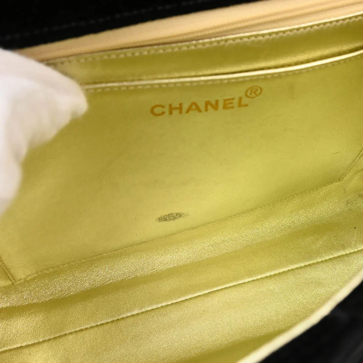 Chanel 1996-1997 Black Velvet Kelly Handbag - Image 8