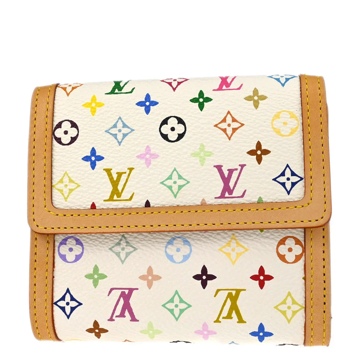 Louis Vuitton 2005 Multicolor Porte Monnaie Billet Cartes Credit M92983 - Image 2