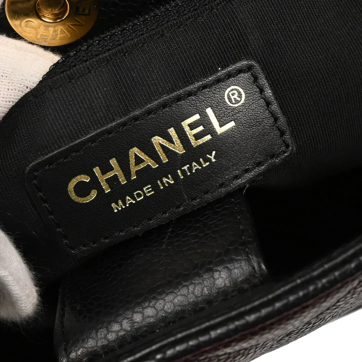 Chanel 2003-2004 Black Caviar Petite Shopping Tote PST Handbag - Image 10