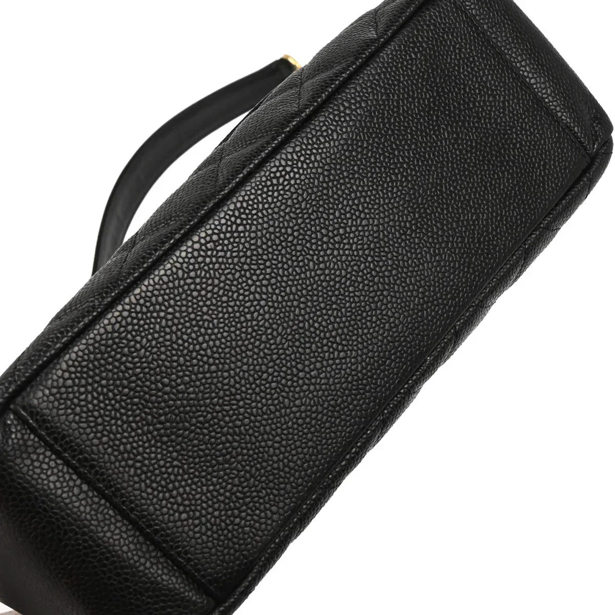 Chanel 2003-2004 Black Caviar Petite Shopping Tote PST Handbag - Image 5
