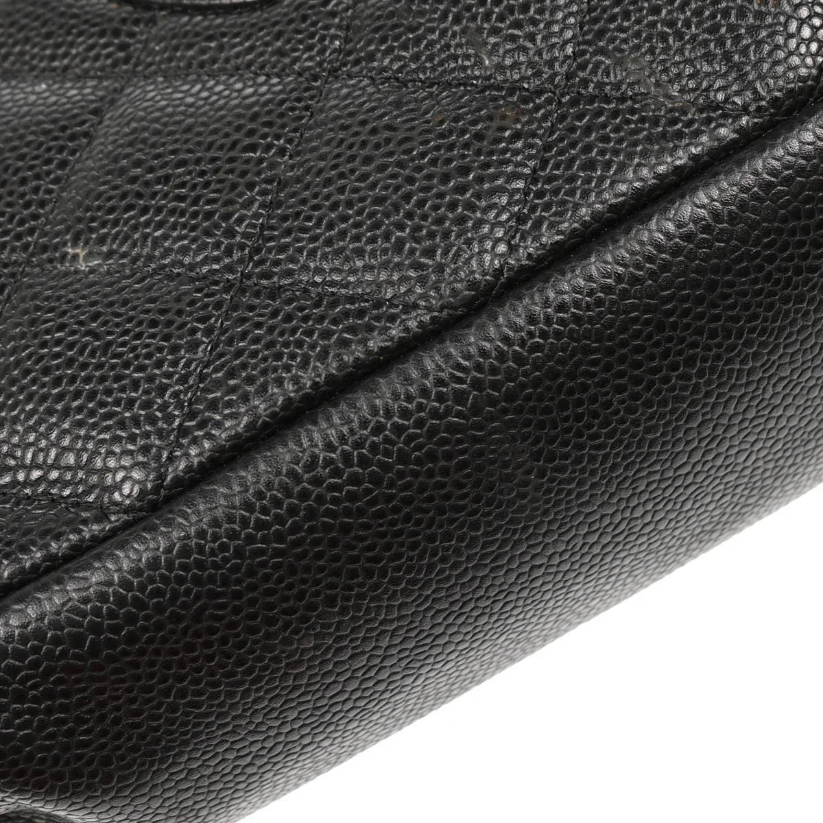 Chanel 2003-2004 Black Caviar Petite Shopping Tote PST Handbag - Image 7