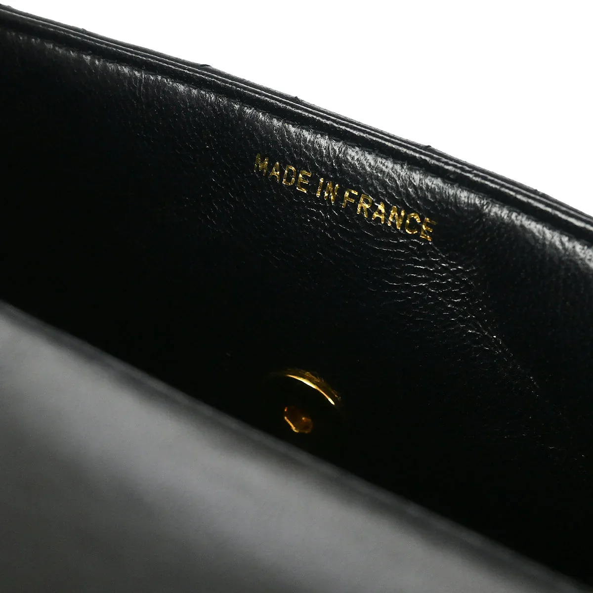 Chanel 1994-1996 Black Lambskin Handbag - Image 9