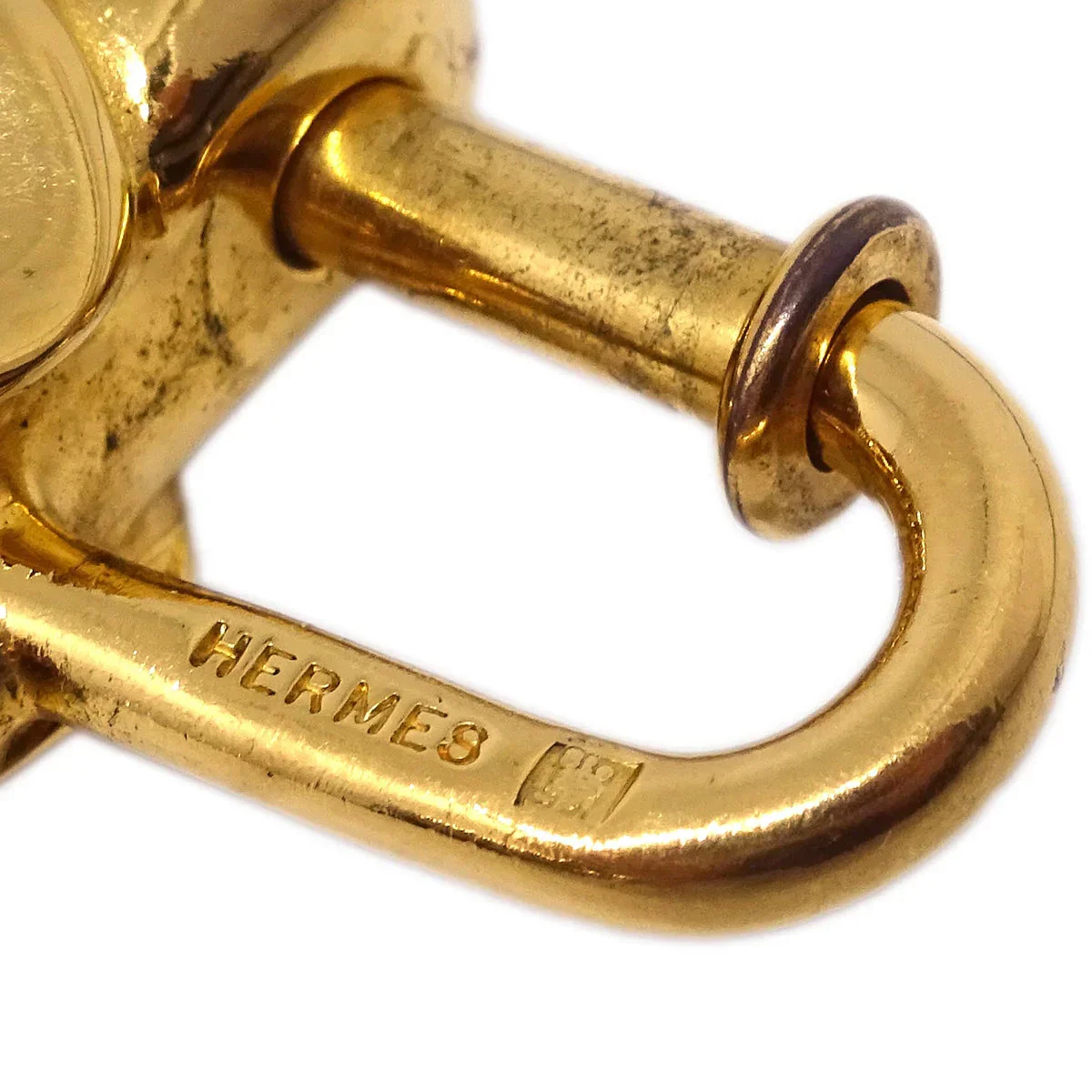 Hermes 1988 Elephant Cadena Gold Small Good - Image 4